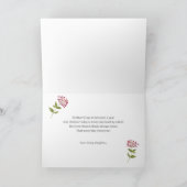 Die beste Mama Foto Gedicht Muttertag anpassen Karte (Innenseite)