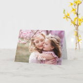 Die beste Mama Foto Gedicht Muttertag anpassen Karte (Gelbe Blume)