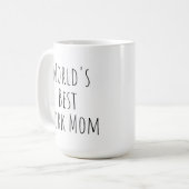 Die beste Mama für Arbeit Kaffeetasse (Vorderseite Links)