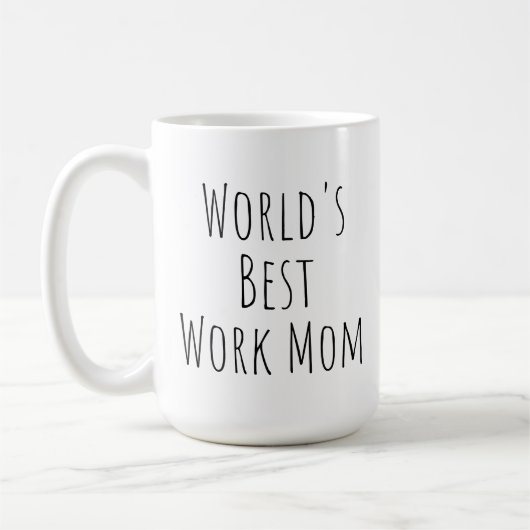 Die beste Mama für Arbeit Kaffeetasse (Links)