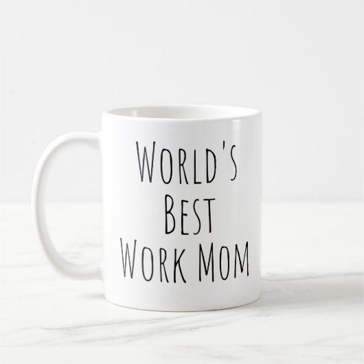 Die beste Mama für Arbeit Kaffeetasse (Links)
