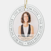 Die beste Mama für das moderne klassische Foto Keramik Ornament (Links)