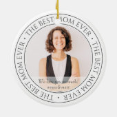 Die beste Mama für das moderne klassische Foto Keramik Ornament (Hinten)