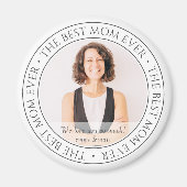 Die beste Mama für das moderne klassische Foto Magnet (Vorne)
