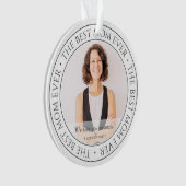 Die beste Mama für das moderne klassische Foto Ornament (Vorderseite)