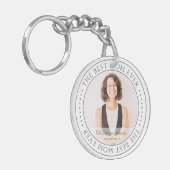 Die beste Mama für das moderne klassische Foto Schlüsselanhänger (Vorderseite links)