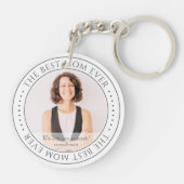 Die beste Mama für das moderne klassische Foto Schlüsselanhänger (Rückseite)