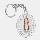 Die beste Mama für das moderne klassische Foto Schlüsselanhänger (Vorderseite links)