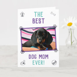 Die beste Mama für den Hund je Muttertagskarte Karte