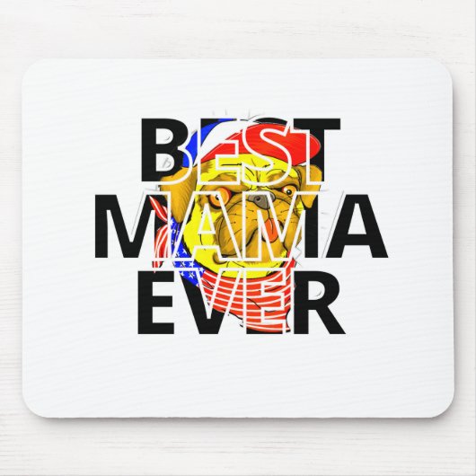 Die beste Mama für den Mops jemals in der Welt Mousepad (Vorne)