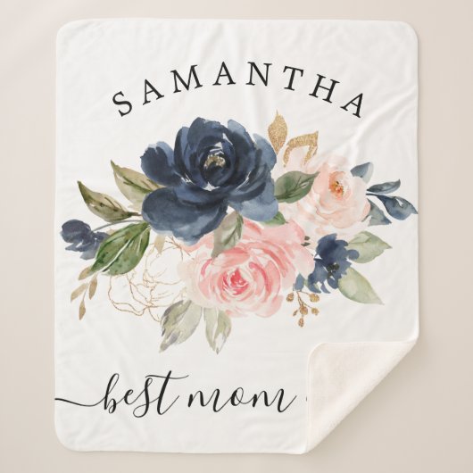 Die beste Mama für die Wasserfarben Sherpadecke (Vorderseite)