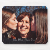 Die beste Mama für einfaches, modernes Foto-Script Mousepad (Vorne)