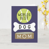 Die beste Mama für Hunde der Welt Karte (Gelbe Blume)