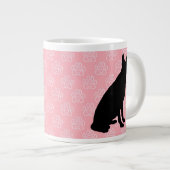 Die beste Mama für Hunde der Welt (Pink) - individ Jumbo-Tasse (Vorderseite Rechts)