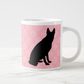 Die beste Mama für Hunde der Welt (Pink) - individ Jumbo-Tasse (Rechts)