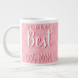 Die beste Mama für Hunde der Welt (Pink) - individ Jumbo-Tasse