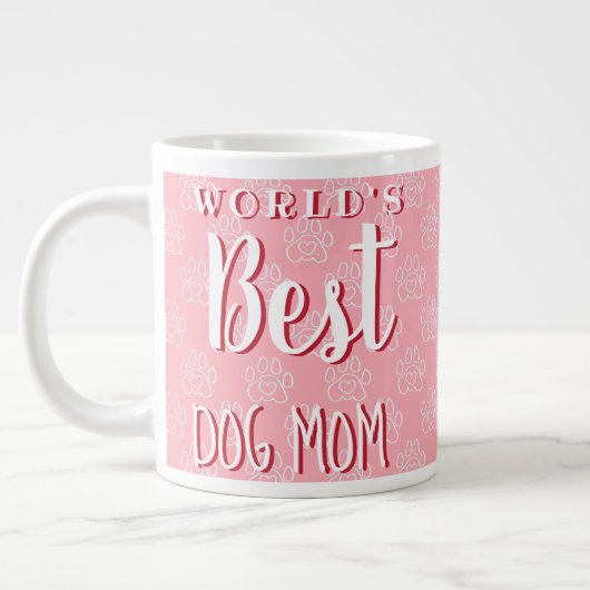 Die beste Mama für Hunde der Welt (Pink) - individ Jumbo-Tasse (Links)