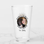Die beste Mama für Hunde druckt Pet-Foto Glas (Vorderseite)