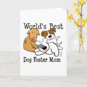 Die beste Mama für Hunde Karte (Gelbe Blume)