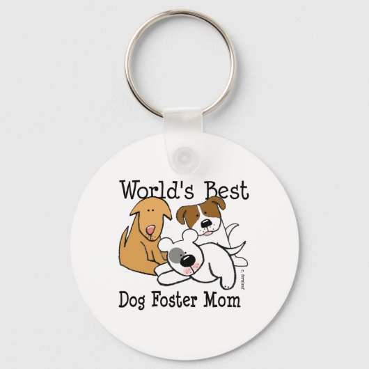 Die beste Mama für Hunde Schlüsselanhänger (Vorderseite)