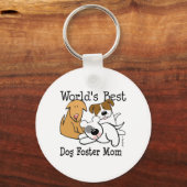 Die beste Mama für Hunde Schlüsselanhänger (Vorderseite)