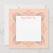 Die beste Mama für jedes nahtlose Fraktal Mutterta Karte (Rückseite)