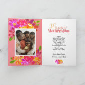 Die beste Mama für jedes schöne Aquarell Florals F Karte (Innenseite)