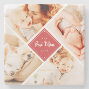 Die beste Mama für moderne, individuelle Fotos Steinuntersetzer