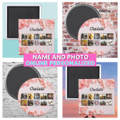 Die beste Mama für Mutter-Fotocollage-Skript Magnet