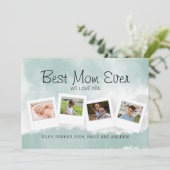 Die beste Mama für Mütter im Foto Karte (Stehend Vorderseite)