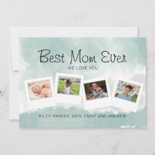 Die beste Mama für Mütter im Foto Karte