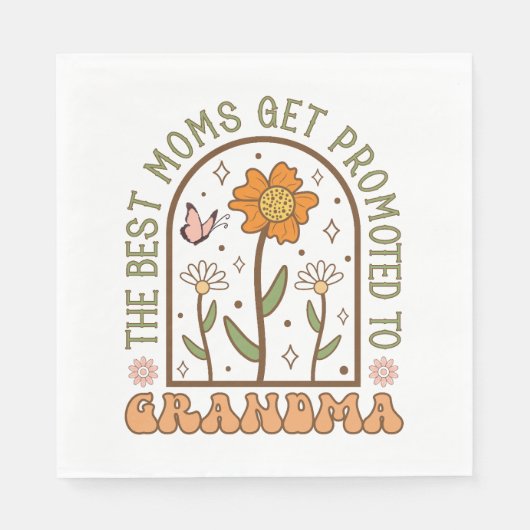 Die beste Mama für Oma Serviette (Vorderseite)
