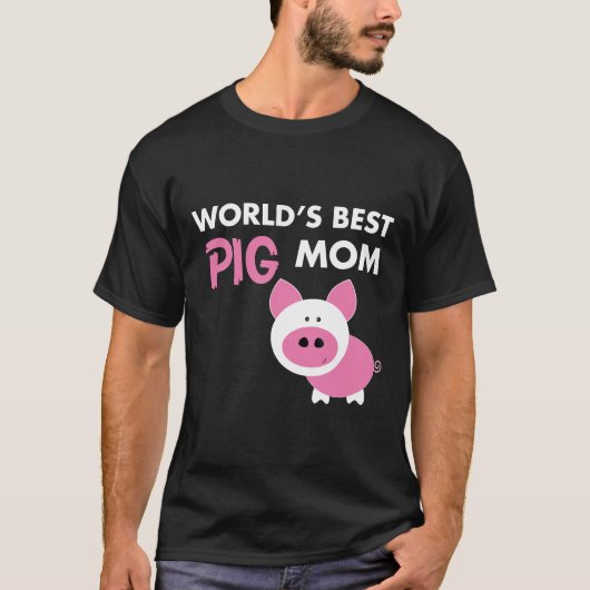 Die beste Mama für Schweine in der Welt T-Shirt (Vorderseite)