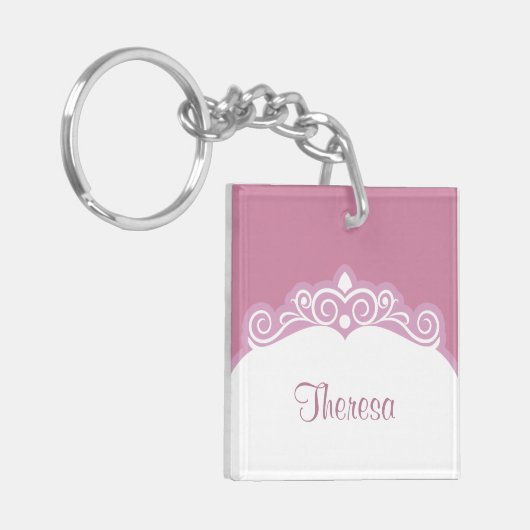 Die beste Mama-Girly Schlüsselanhänger der Welt (Vorderseite links)