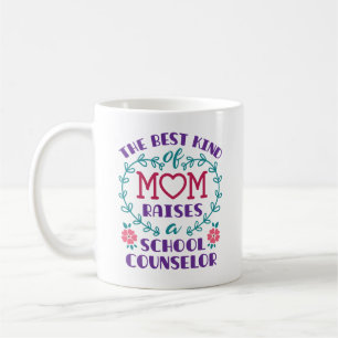 Die beste Mama hebt einen Schulberater hervor Kaffeetasse
