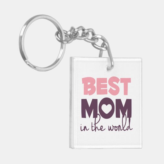 Die beste Mama im Schlüsselanhänger zum WeltMutter (Vorderseite links)