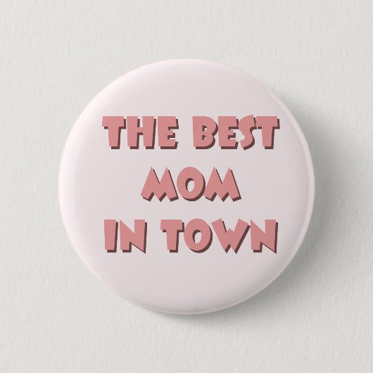 Die beste Mama im Stadtknopf Button (Vorderseite)