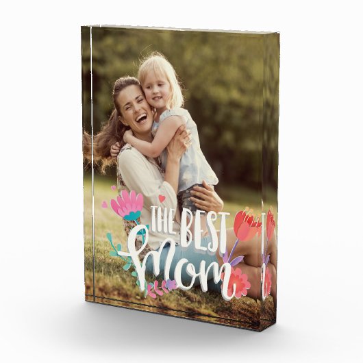 Die beste Mama individuell anpassbar Fotoblock (Rechts)
