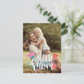 Die beste Mama individuell anpassbar Postkarte (Stehend Vorderseite)