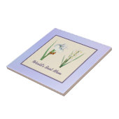 Die beste Mama Ire und Schmetterling der Welt auf Fliese (Seite)