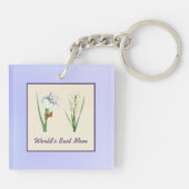 Die beste Mama Ire und Schmetterling der Welt auf Schlüsselanhänger (Rückseite)