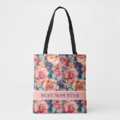 Die beste Mama je botanisch Tasche (Vorderseite)