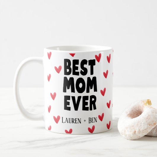 Die beste Mama je Kind heißt Muttertag Kaffeetasse (Mit Donut)