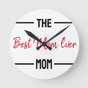 Die beste Mama je Mama kundenspezifische Personali Runde Wanduhr