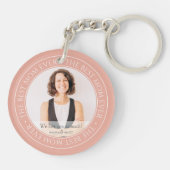 Die beste Mama je Moderner Schlüsselanhänger des k (Rückseite)