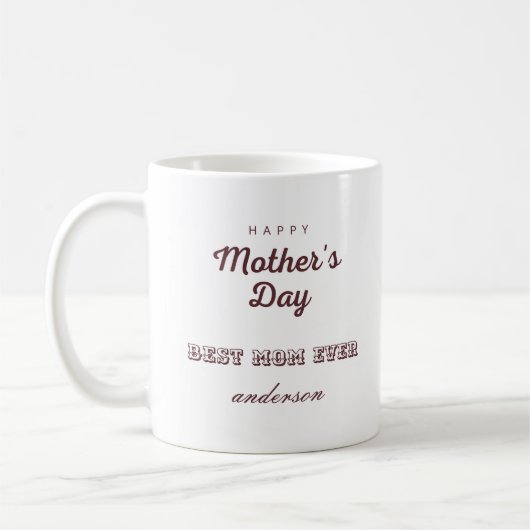Die beste Mama je Muttertag Tasse (Links)