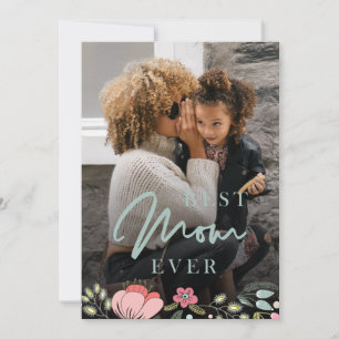 Die beste Mama je personalisiert Foto Mütter Tag Feiertagskarte