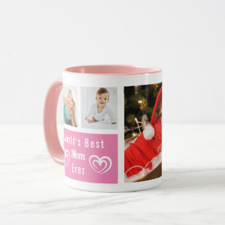Die beste Mama je rosa benutzerdefinierte Foto Col Tasse