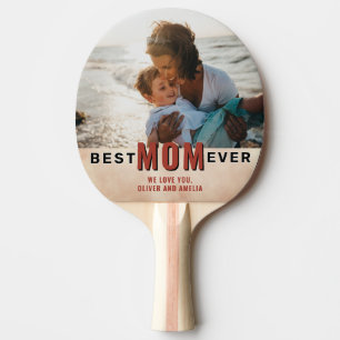 Die beste Mama je Wasserfarbe Muttertag Foto Tischtennis Schläger