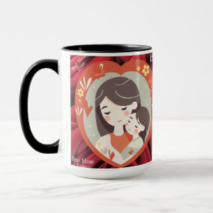 Die beste Mama je Wildblume Muttertag Tasse